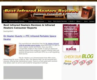 Bestinfraredheatersreviews.com(Best Infrared Heaters Consumer Reports) Screenshot