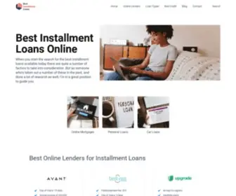 Bestinstallmentloans.com(Best Installment Loans for Anyone Making a Major Purchase) Screenshot