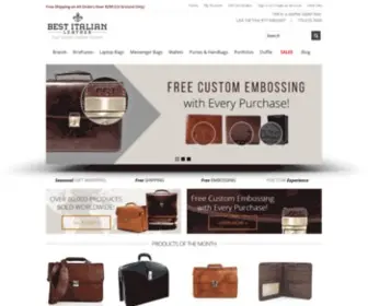Bestitalianleather.com(Find The Perfect Italian Leather Briefcase) Screenshot