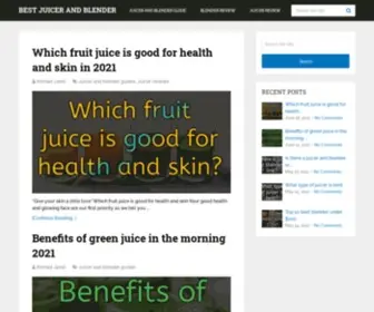 Bestjuicerandblender.com(Best Juicer and blender) Screenshot