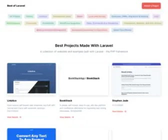 Bestlaravel.com(Laravel Sites) Screenshot