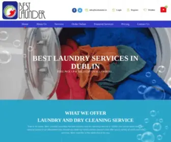 Bestlaunder.ie(Online Laundry Service Provider in Dublin) Screenshot