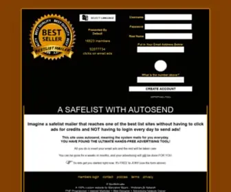 Bestlistmailer.com(Autosend) Screenshot