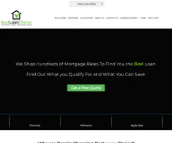 Bestloanchoice.com(Buying a Home or Refinancing in the Baltimore) Screenshot