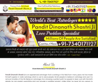 Bestlovoebackexpertastrologer.com(Astrologer Pandit Dinanath Shastri Ji) Screenshot