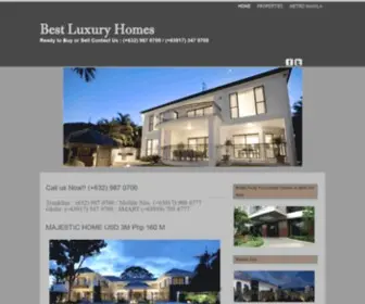 Bestluxuryhomes.net(Luxury Homes in the Philippines) Screenshot