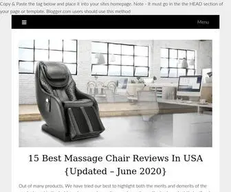 Bestmassagechairreviews.org(15 Best Massage Chair Reviews In USA) Screenshot