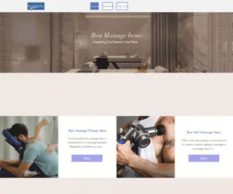 Bestmassageitems.com(Website with the best massage products and reviews) Screenshot