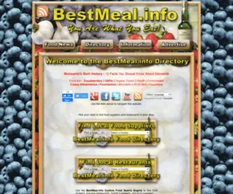 Bestmeal.info(Food Website Directory) Screenshot