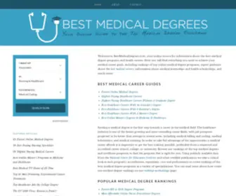 Bestmedicaldegrees.com(Your Online Guide to the Top Medical Degree Programs) Screenshot