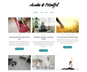 Bestmeditationchairs.com(Awake &amp; Mindful) Screenshot