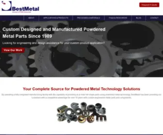 Bestmetal.com(Manufacturer of Powdered Metal Technology) Screenshot