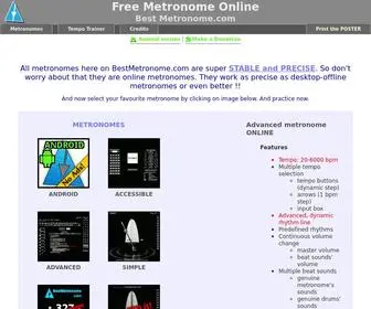 Bestmetronome.com(FREE METRONOME ONLINE) Screenshot