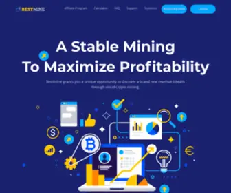 Bestmine.cc(Bestmine Crypto mining is accessible to everyone) Screenshot