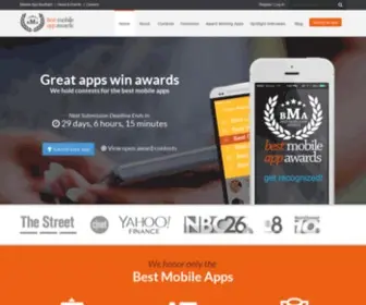 Bestmobileappawards.com(The Best Mobile App Awards) Screenshot