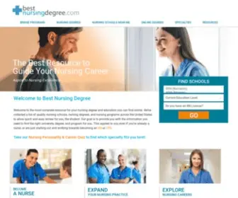 Bestnursingdegree.com(Online Nursing Degree Programs) Screenshot