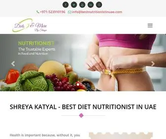 Bestnutritionistinuae.com(Top Nutritionist in Dubai. Shreya) Screenshot