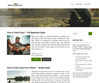 Bestofangling.com(Best of angling) Screenshot