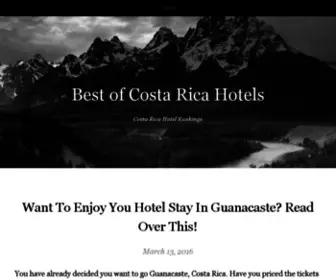 Bestofcostaricahotels.com(Costa Rica Vacation Packages) Screenshot