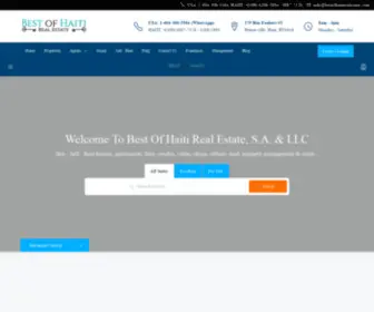 Bestofhaitirealestate.com(Best of Haiti Real Estate) Screenshot