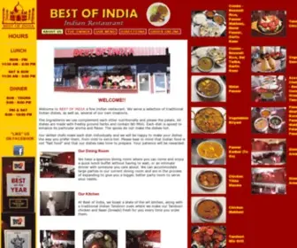 Bestofindiausa.com(Website of Best Of India) Screenshot