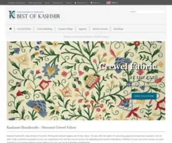 Bestofkashmir.com(Crewel Fabric) Screenshot