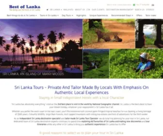 Bestoflanka.com(Tours in Sri Lanka) Screenshot