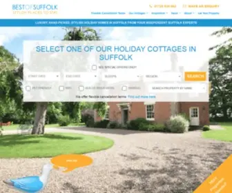 Bestofsuffolk.co.uk(Holiday Cottages in Suffolk) Screenshot