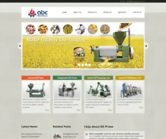 Bestoilpresses.com(Buy Premium Oil Press Machine for Vegetable Seed at KMEC) Screenshot