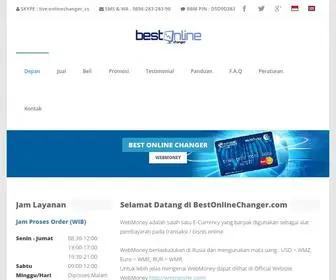 Bestonlinechanger.com(Changer Resmi Jual Beli WebMoney WMZ Indonesia) Screenshot