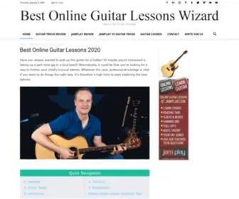 Bestonlineguitarlessonswizard.com(Best Online Guitar Lessons Wizard) Screenshot