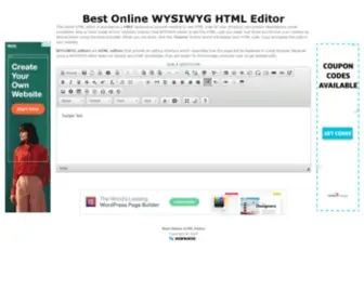 Bestonlinehtmleditor.com(BEST ONLINE HTML EDITOR) Screenshot