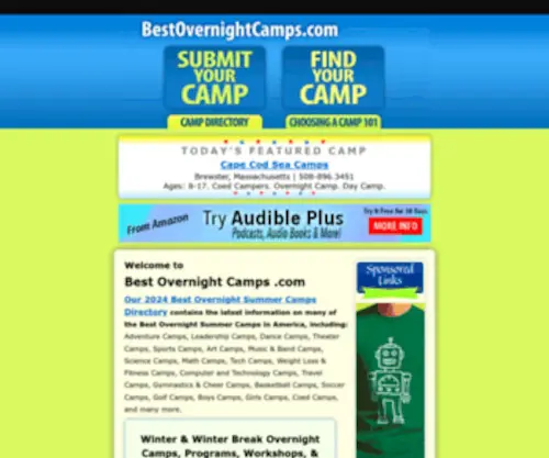 Bestovernightcamps.com(Bestovernightcamps) Screenshot