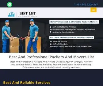 Bestpackersandmovers.co.in(A Professinal Shifting Company) Screenshot