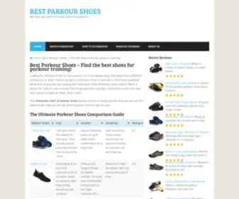 Bestparkourshoes.net(Best Parkour Shoes) Screenshot