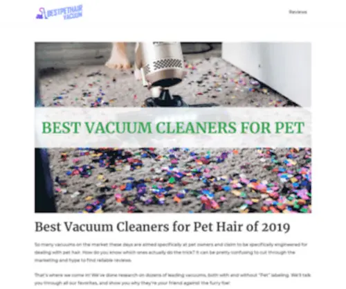 Bestpethairvacuum.reviews(Bestpethairvacuum reviews) Screenshot