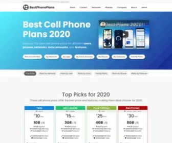 Bestphoneplans.net(Find & Compare the Best Cell Phone Plans) Screenshot