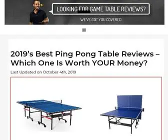 Bestpingpongtables.review(Best Ping Pong Table REVIEWED (Indoor & Outdoor) FOR YOUR MONEY) Screenshot