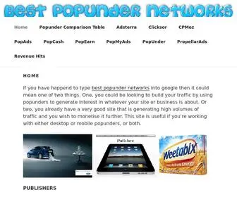Bestpopundernetworks.com(Best Popunder Networks) Screenshot