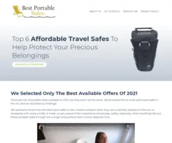 Bestportablesafes.com(We Tested the 6 Most Sold Travel Safes) Screenshot