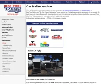 Bestpricetrailers.com(Car Trailers on Sale) Screenshot