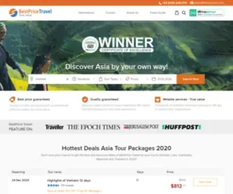 Bestpricetravel.com(Best Tours & Cruises Packages in Southeast Asia) Screenshot