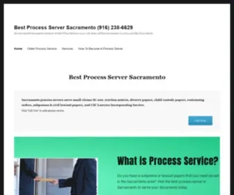 Bestprocessserversacramento.com(Best Process Server Sacramento) Screenshot