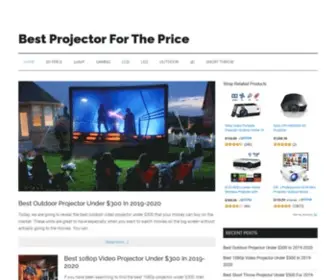 Bestprojectorfortheprice.com(Best Projector For The Price In) Screenshot
