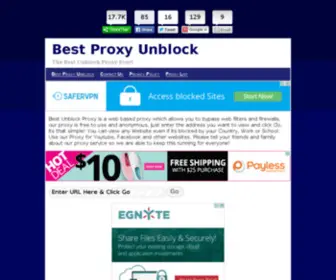 Bestproxyunblock.com(Best Proxy Unblock) Screenshot
