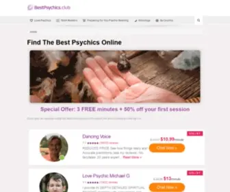 Bestpsychics.club(Best Online Psychics) Screenshot