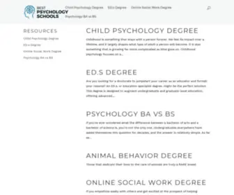 Bestpsychologyschools.com(Best Psychology Schools) Screenshot