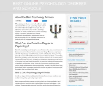 Bestpsychologyschoolsonline.com(How To Get A Psychology Degree Online) Screenshot