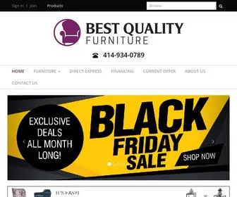 BestQualityfurnituremke.com(Milwaukee WI Furniture Store) Screenshot