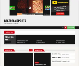 Bestreamsports.org(Your best connection) Screenshot